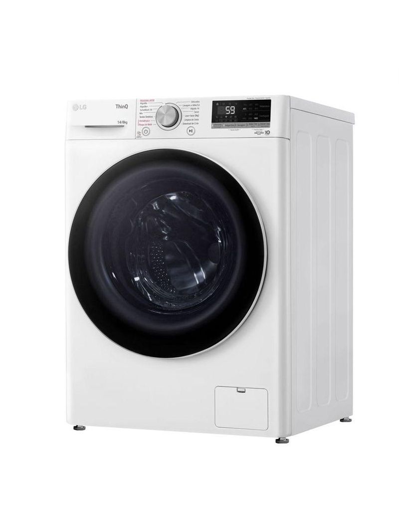 Lava e Seca LG Smart VC4 14kg Branca com Inteligência Artificial AI DD™ CV5014WC4 – 127V