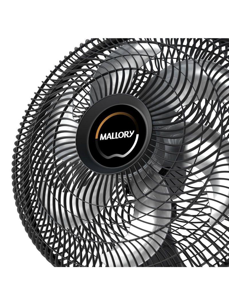 Ventilador de Coluna Mallory Éolo 6 Pás 126W Preto - 220V