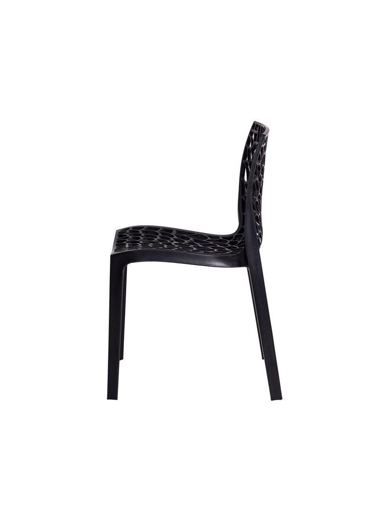 Cadeira Gruvyer Preta Sala Cozinha Jantar