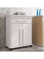 Armário Balcão Multiusocom Rodízios Chile Branco RV Móveis