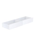 Cama Casinha Gavetas Escorregador Madeira Branco-Rosa