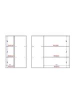 Armário Aéreo De Canto Milla Mdf 2 Portas Branco 80 Cm Carraro