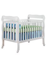 Quarto De Bebê Mariah 3p Com Berço Lila Branco Brilho Com Colchão - Carolina