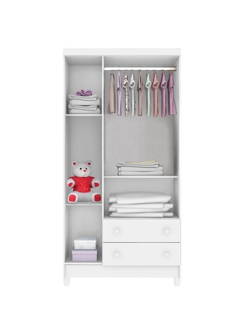 Quarto De Bebê Mariah 3p Com Berço Lila Branco Brilho Com Colchão - Carolina