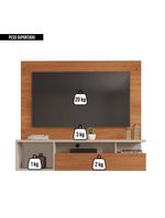 Painel Para Tv Até 55 Polegadas Marrom Black Caemmun