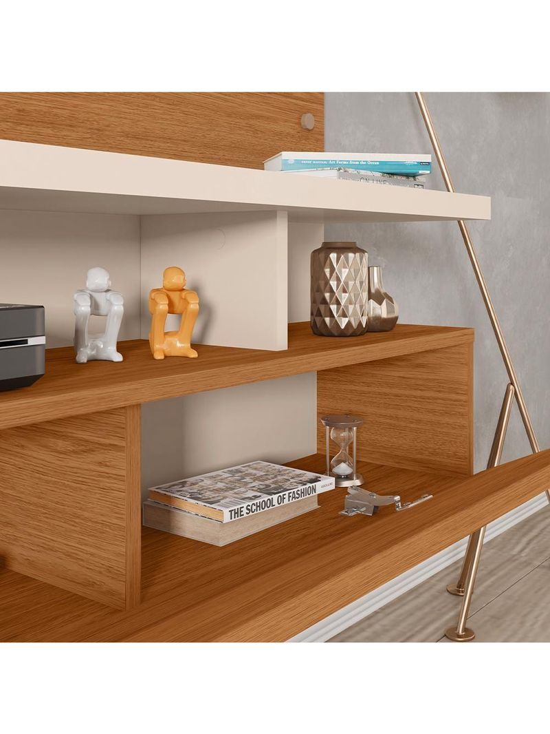 Painel Para Tv Até 55 Polegadas Marrom Black Caemmun