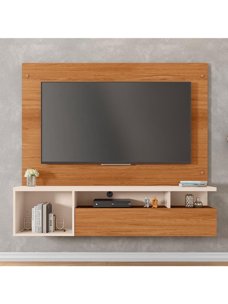 Painel Para Tv Até 55 Polegadas Marrom Black Caemmun
