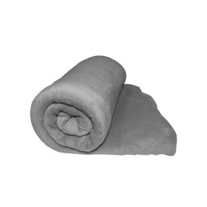 Cobertor Blush Super King Mantinha Felpuda 1 Peça - Cinza