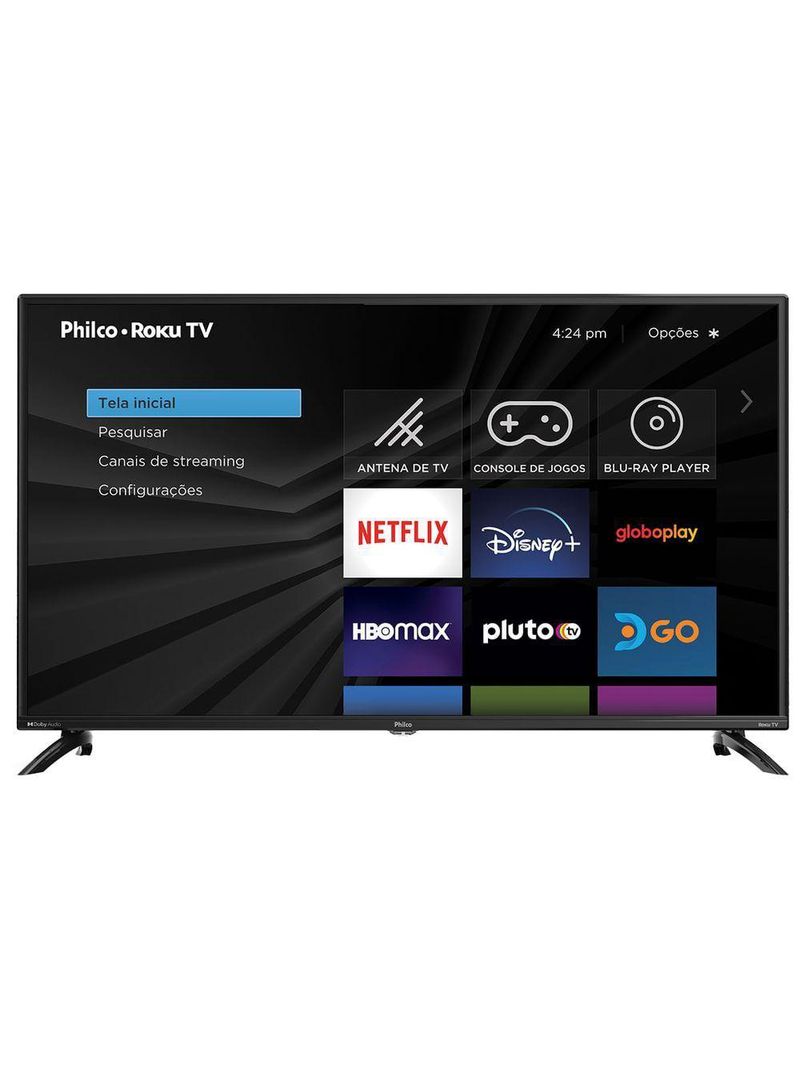 Smart TV 42” Philco LED Roku TV Dolby Áudio PTV42G6FR2CPF Bivolt
