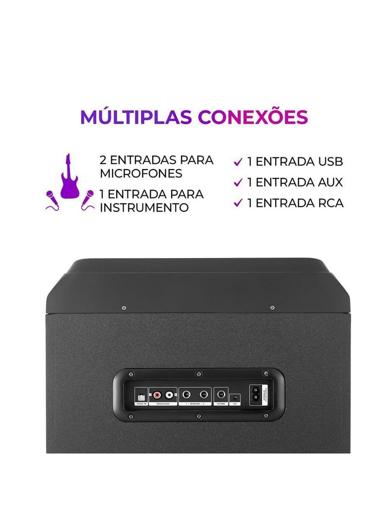 Torre de Som AWS-T1W-02 Bluetooth Bivolt