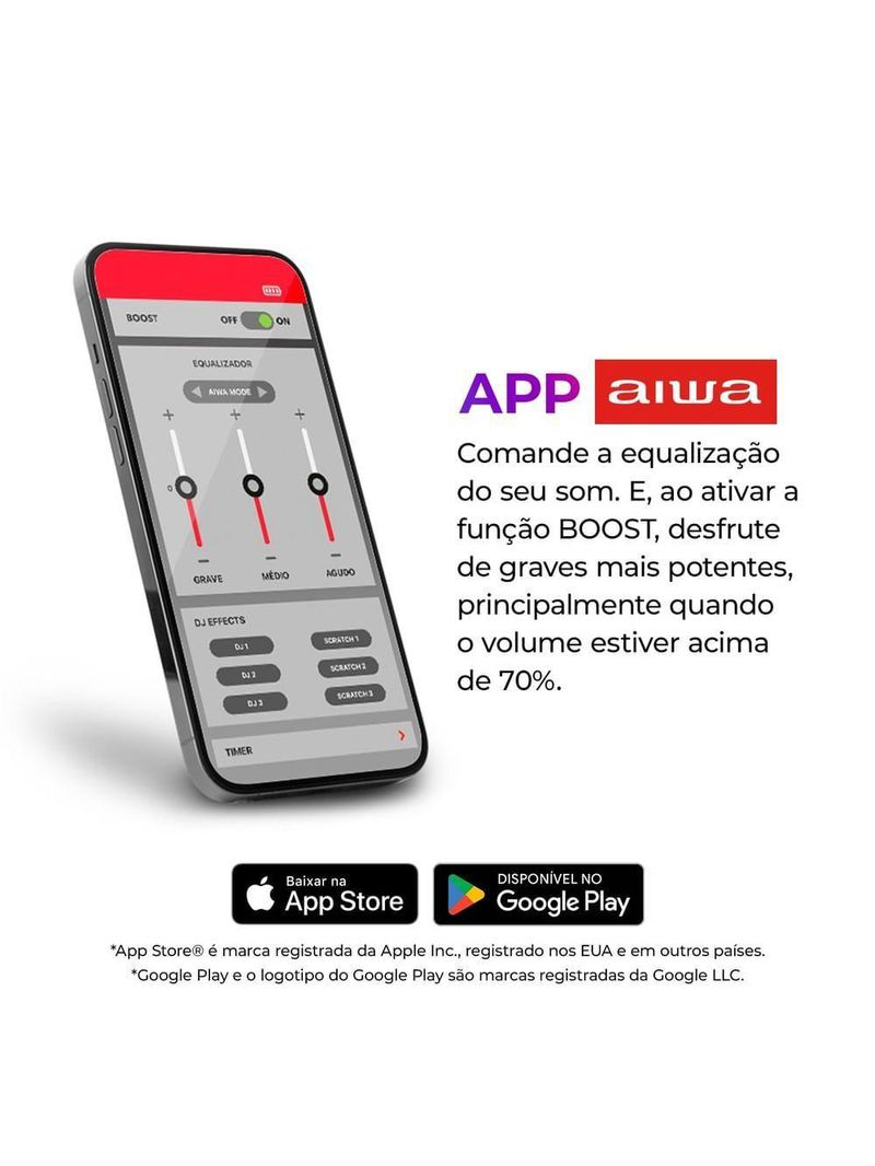 Torre de Som AWS-T1W-02 Bluetooth Bivolt