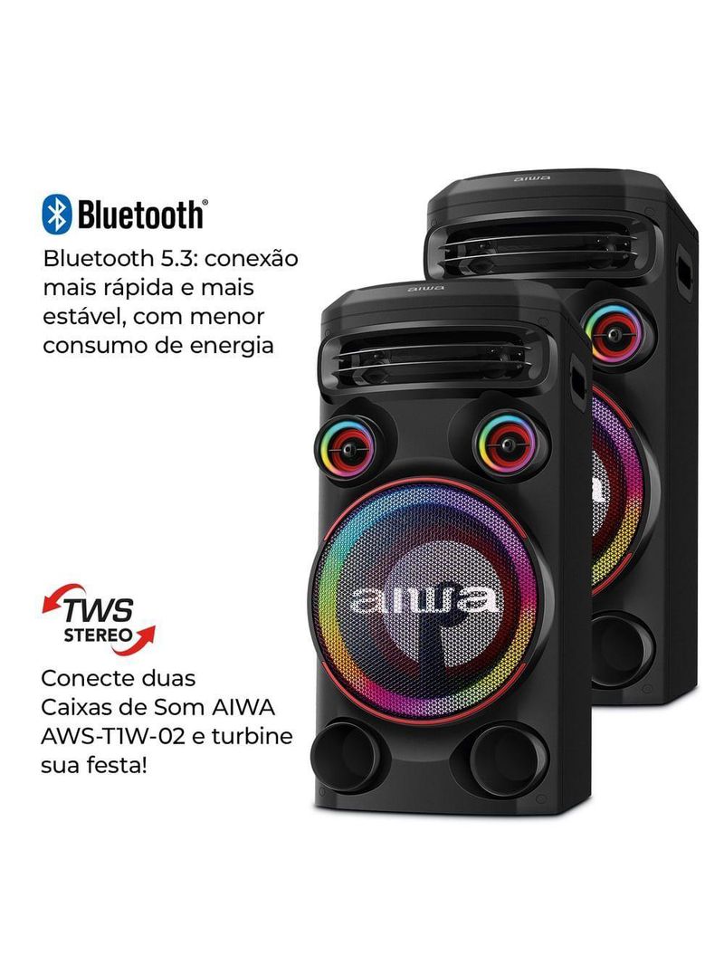 Torre de Som AWS-T1W-02 Bluetooth Bivolt