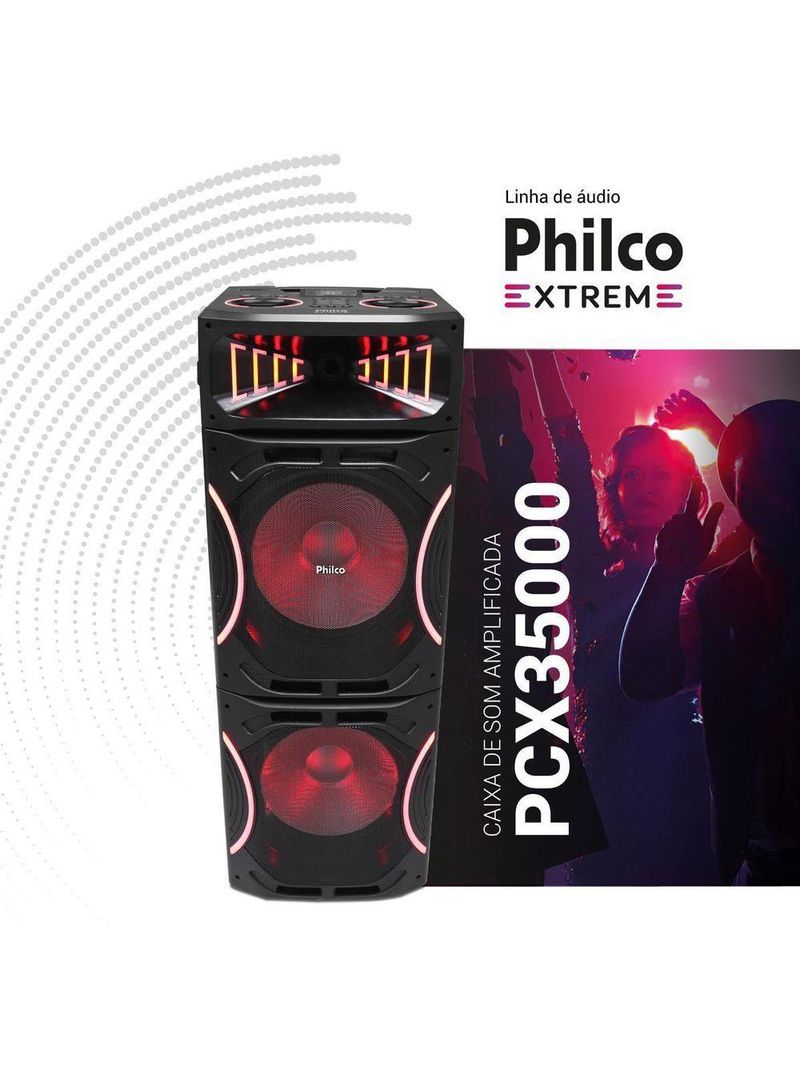 Caixa De Som Amplificada 3500W Philco Connection PCX35000 Bivolt