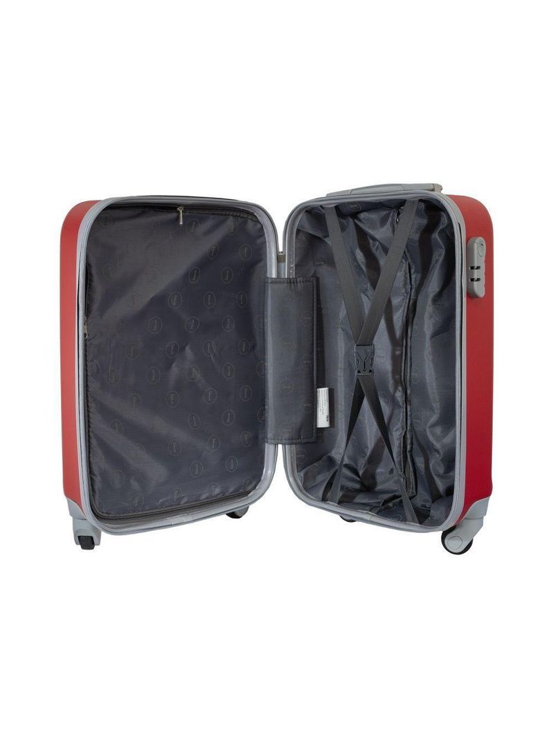 Malas de Bordo Pequena para Viagem em ABS IKA Scorpion Cadeado Integrado - Vermelha - P