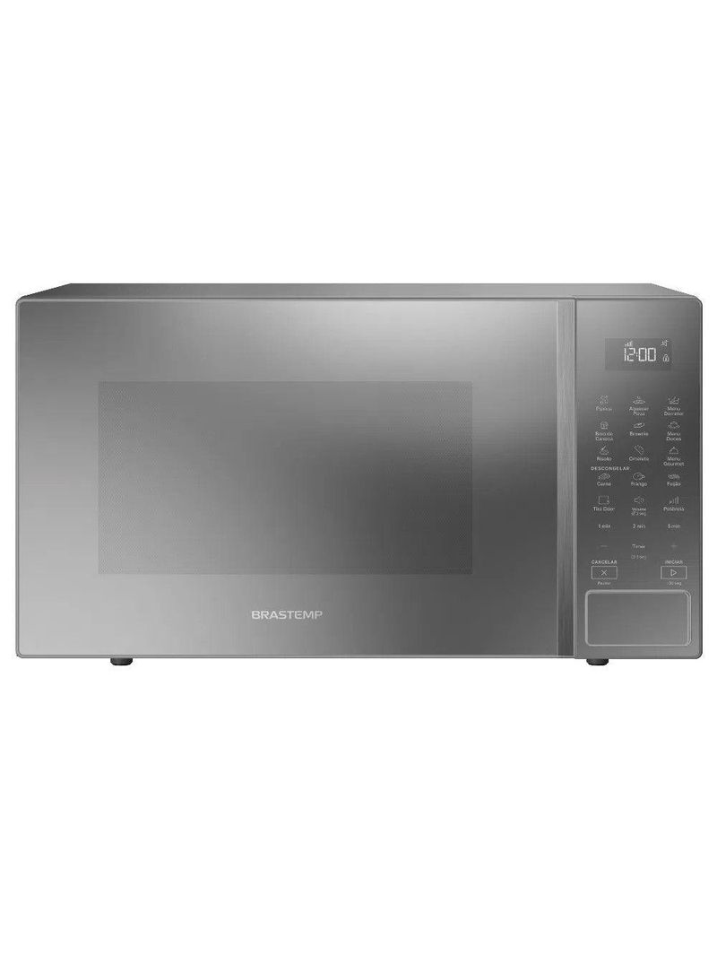 Micro-ondas Brastemp 32 Litros Espelhado Menu Gourmet Bms46ar Prata 220 V