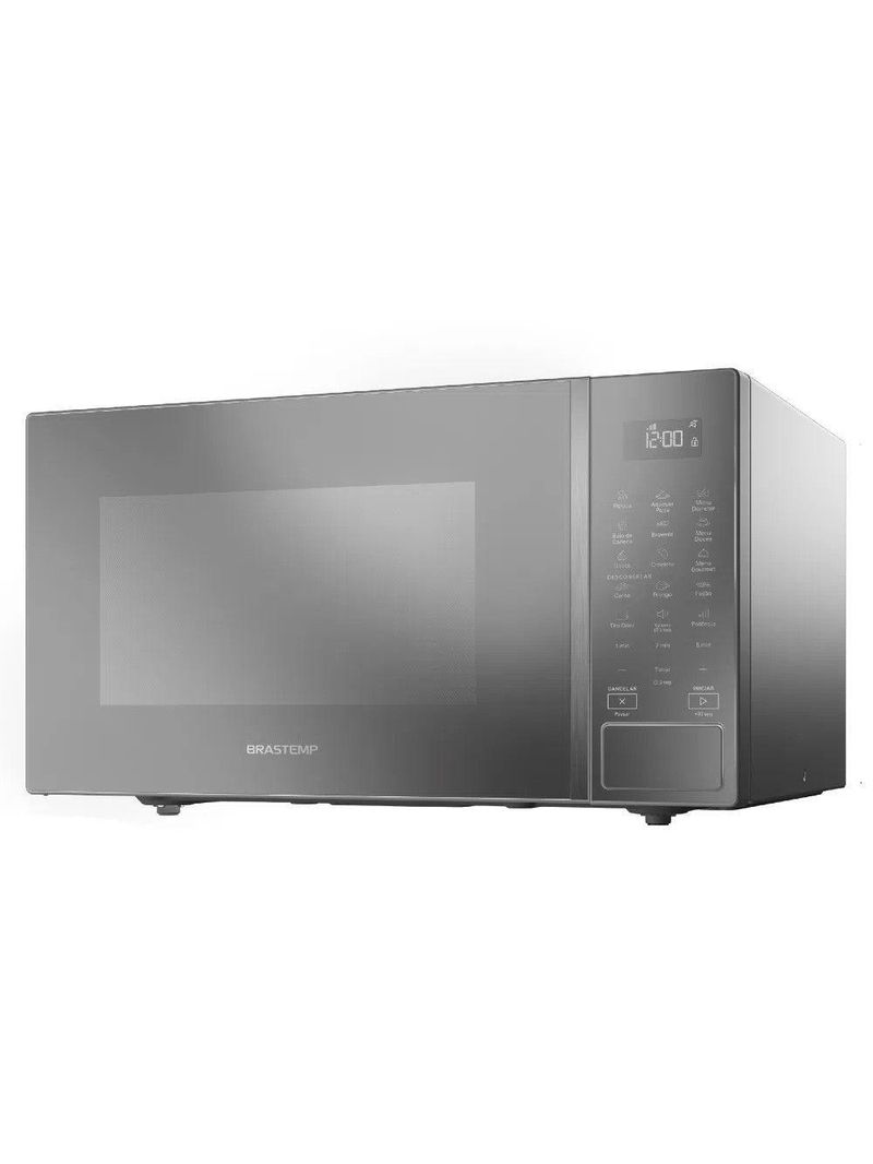 Micro-ondas Brastemp 32 Litros Espelhado Menu Gourmet Bms46ar Prata 220 V