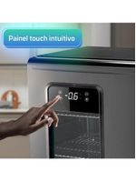 Cervejeira Expositor Vertical HQ 100 Litros Frost Free Inox Titanium HQ-100CEVPVFFI 220V