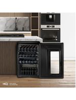 Cervejeira Expositor Vertical HQ 100 Litros Frost Free Inox Titanium HQ-100CEVPVFFI 220V