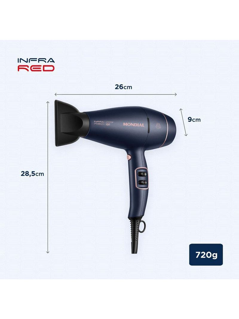 Secador De Cabelos Infrared Scp-01-ir 127v/60hz