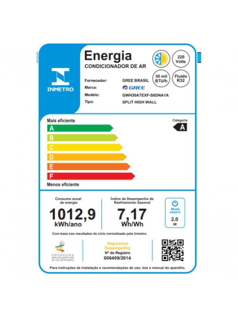 Ar Condicionado Split Hi Wall Gree G-top Auto Inverter 30000 Btus Quente E Frio 220v