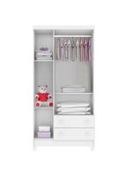 Quarto De Bebê Mariah 3p Com Berço Mirelle Branco Brilho - Carolina