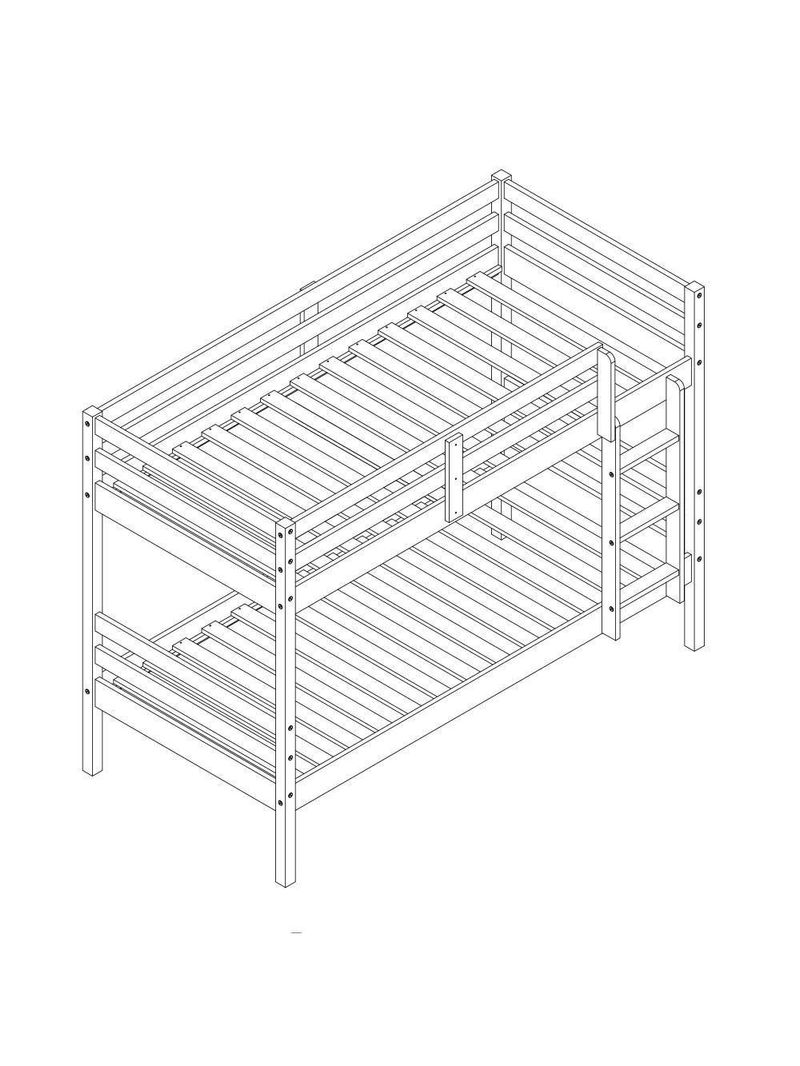 Beliche Infantil Slim Grade Proteção Madeira Branco