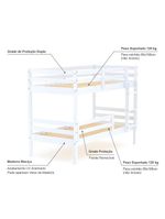 Beliche Infantil Slim Grade Proteção Madeira Branco