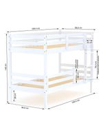 Beliche Infantil Slim Grade Proteção Madeira Branco