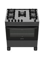 Fogão De Piso Atlas 5 Bocas Top Glass Preto Bivolt