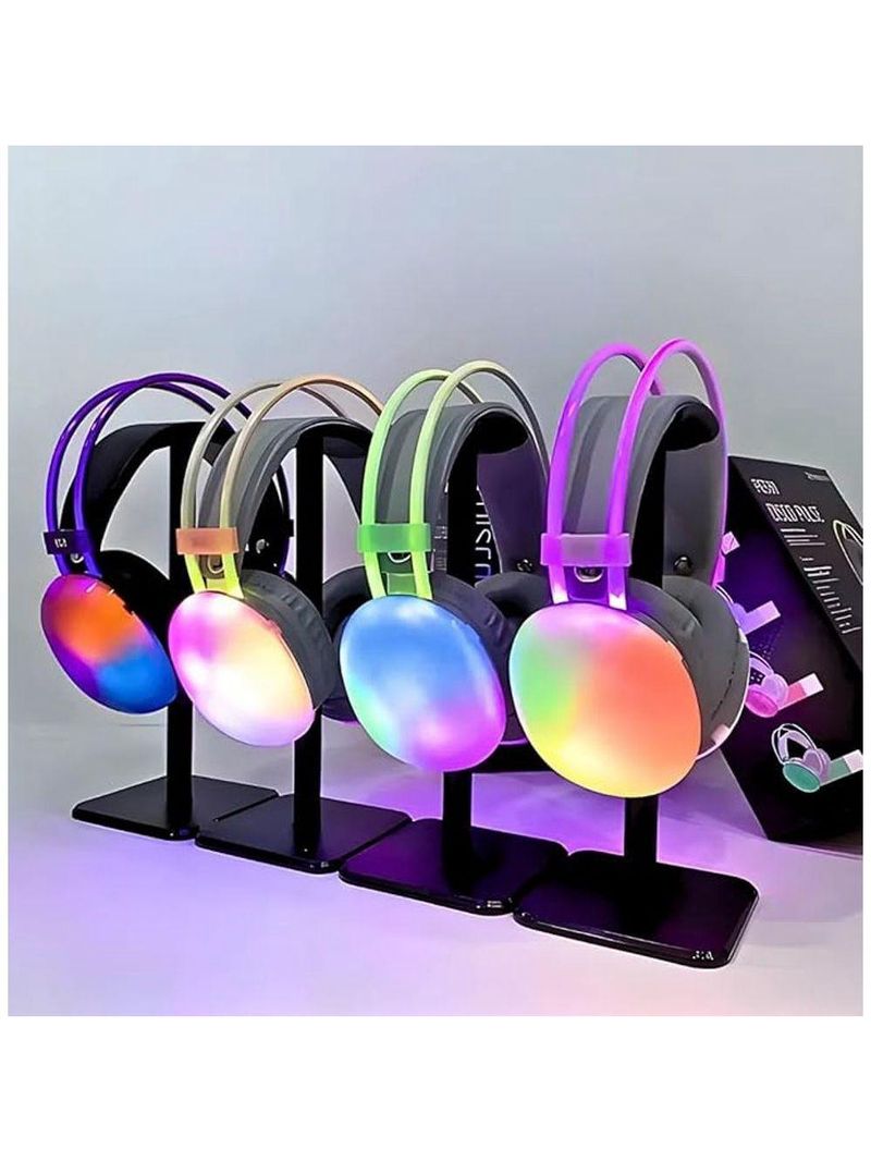 Fone De Ouvido Sem Fio Bluetooth V53 Com Led Preto