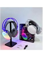 Fone De Ouvido Sem Fio Bluetooth V53 Com Led Preto