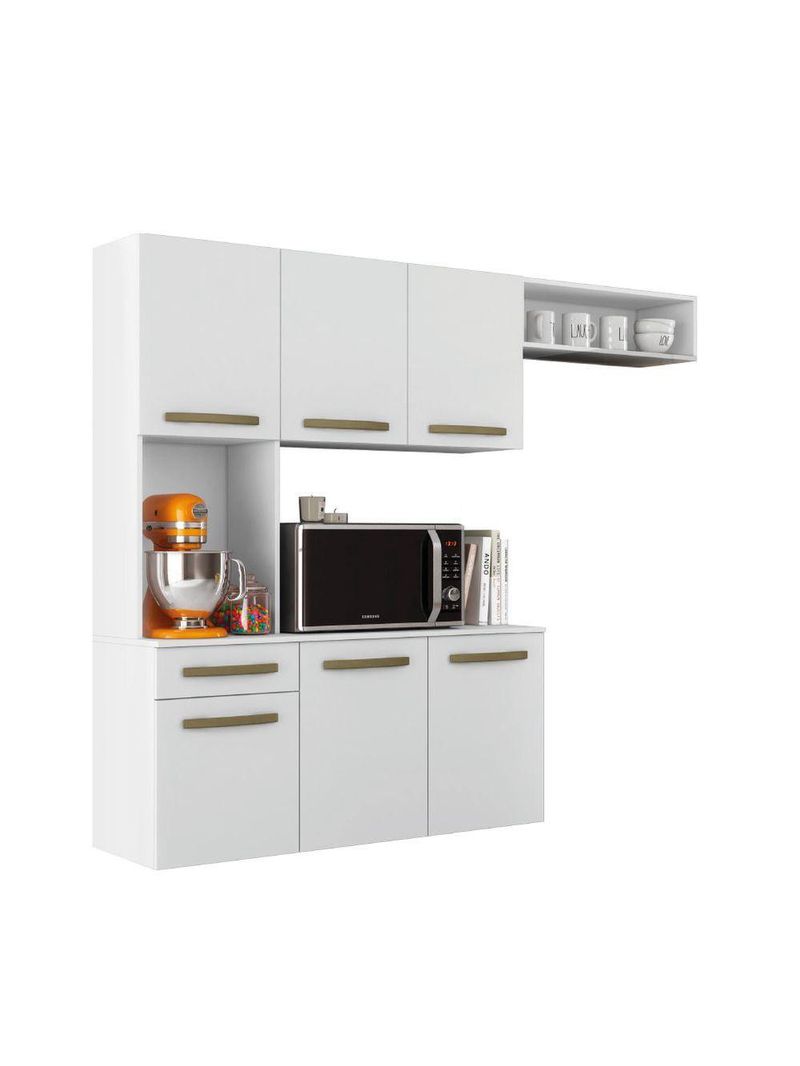 Armário de Cozinha Completa Suspenso com Balcão Aramóveis