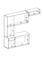Armário de Cozinha Completa Suspenso com Balcão Aramóveis