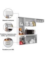 Armário de Cozinha Completa Suspenso com Balcão Aramóveis