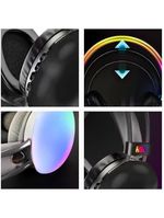 Fone De Ouvido Sem Fio Bluetooth V53 Com Led Preto