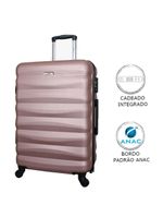 Conjunto de Malas Abs Yins 21089 Cadeado Embutido Rodas 360º - P/M Rosê