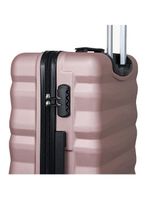 Conjunto de Malas Abs Yins 21089 Cadeado Embutido Rodas 360º - P/M Rosê