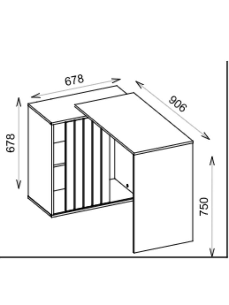 Escrivaninha De Estudos Caemmun Bisck 1,40 Freijo/off White