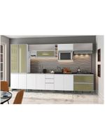 Armário Suspenso com Nicho para Micro-ondas 1 Porta Evidence - Poliman Móveis - Branco