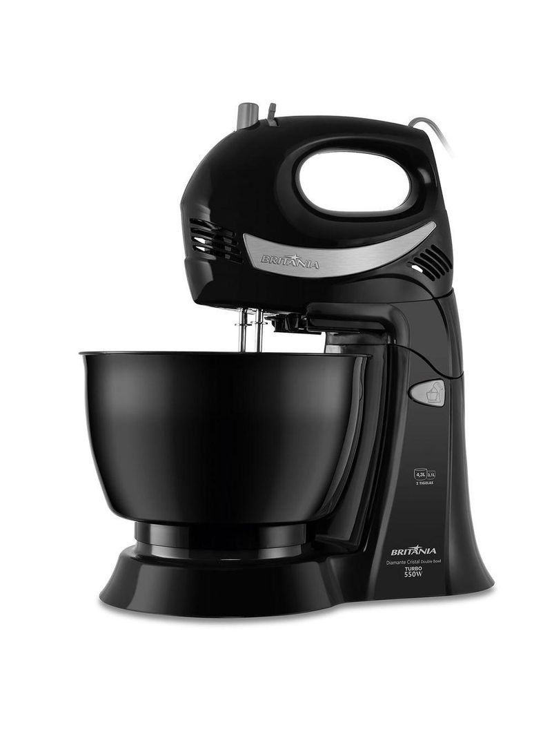 Batedeira Britânia Diamante Preta 550W 4,3L 110V