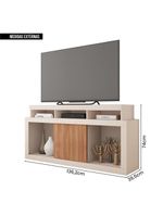 Bancada Rack Para Tv 55 Polegadas Frost Marrom Caemmun