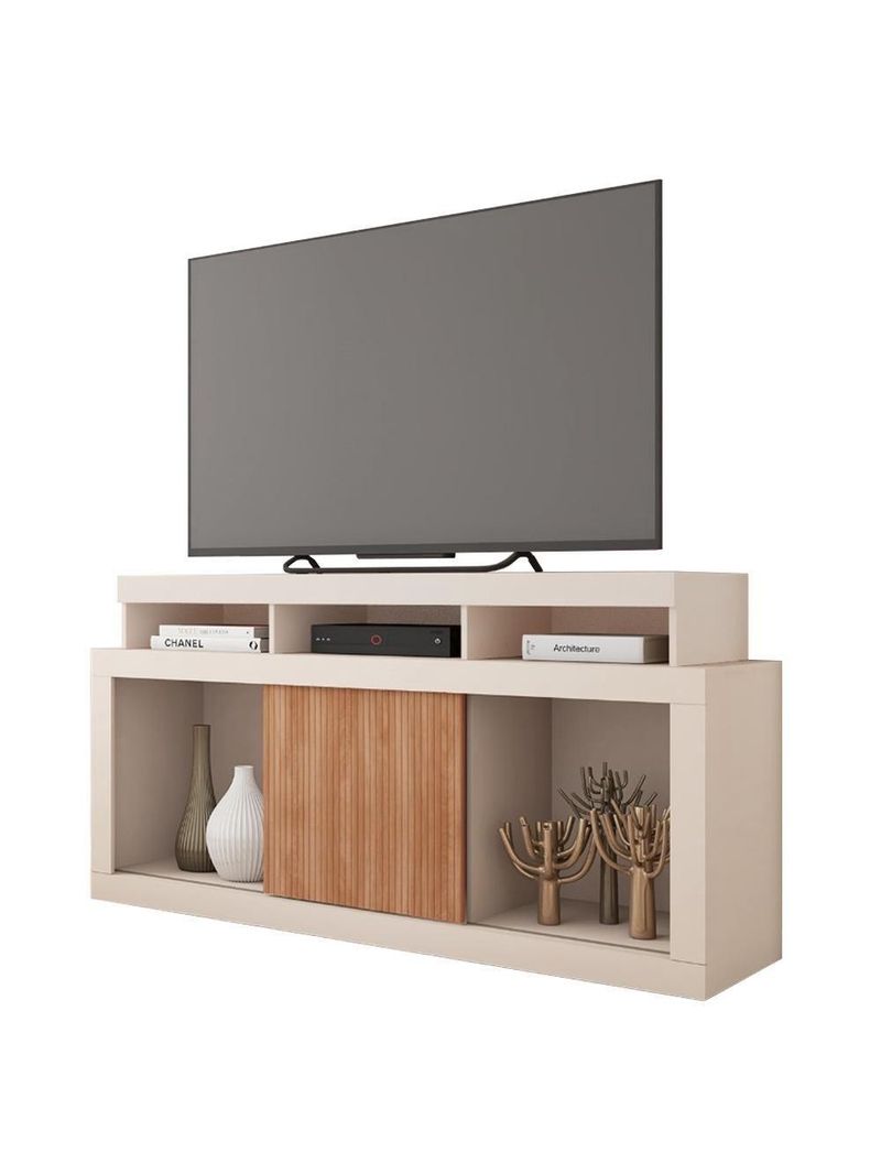 Bancada Rack Para Tv 55 Polegadas Frost Marrom Caemmun