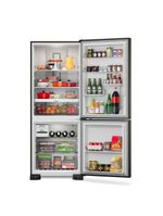 Geladeira Brastemp 447 Litros Frost Free Inverse com Smart Flow e Fresh Box Black Inox BRE57FE - 220V