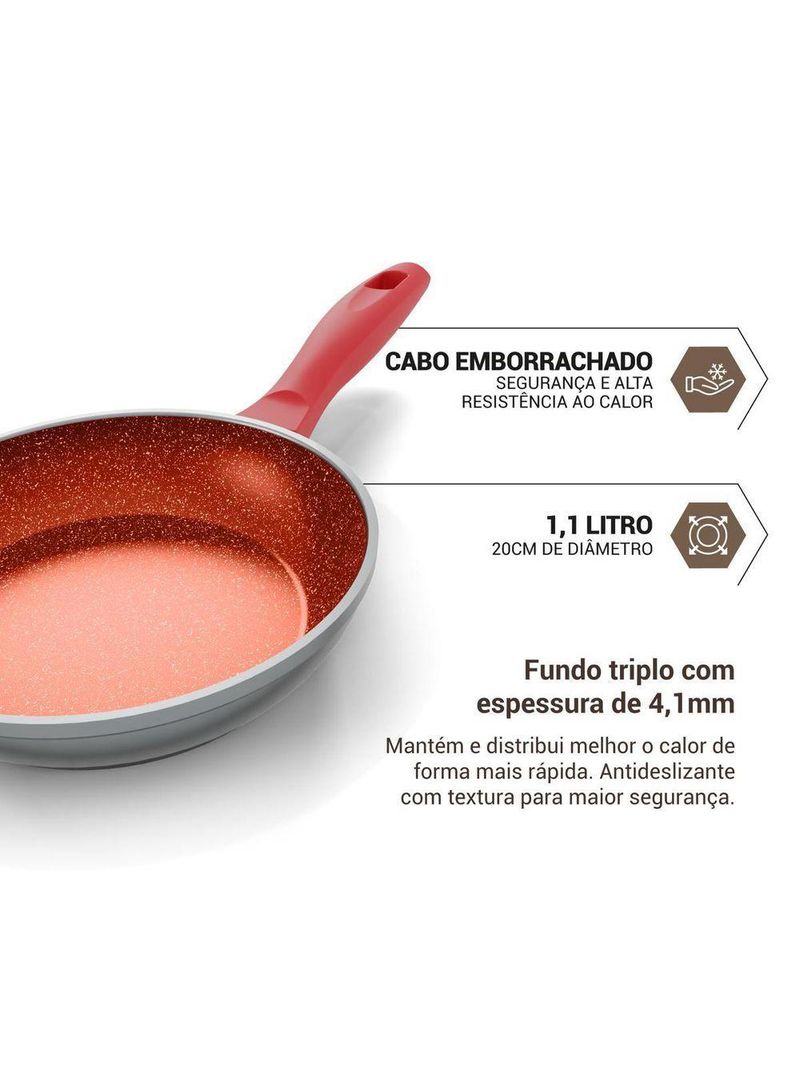 Frigideira Philco PPN20A Revestimento Redstone 1,1L