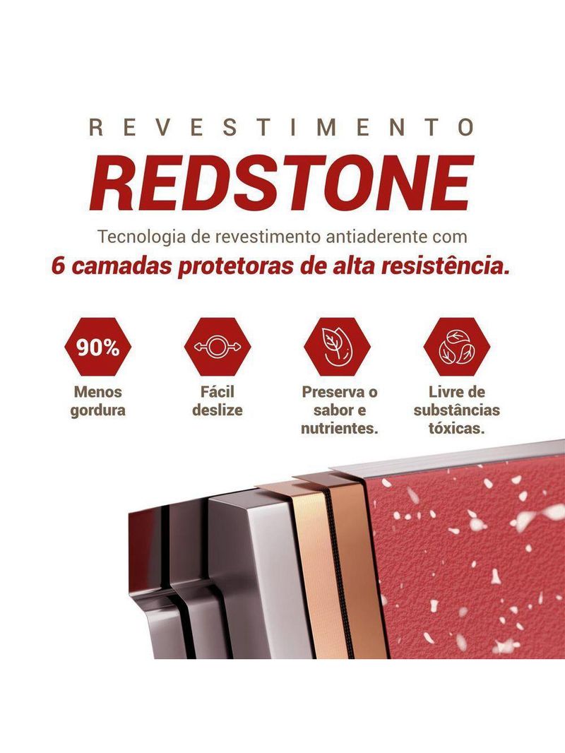 Frigideira Philco PPN20A Revestimento Redstone 1,1L