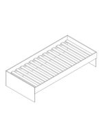 Bicama Solteiro Mdf Branco Sem Cabeceira Mobilistore