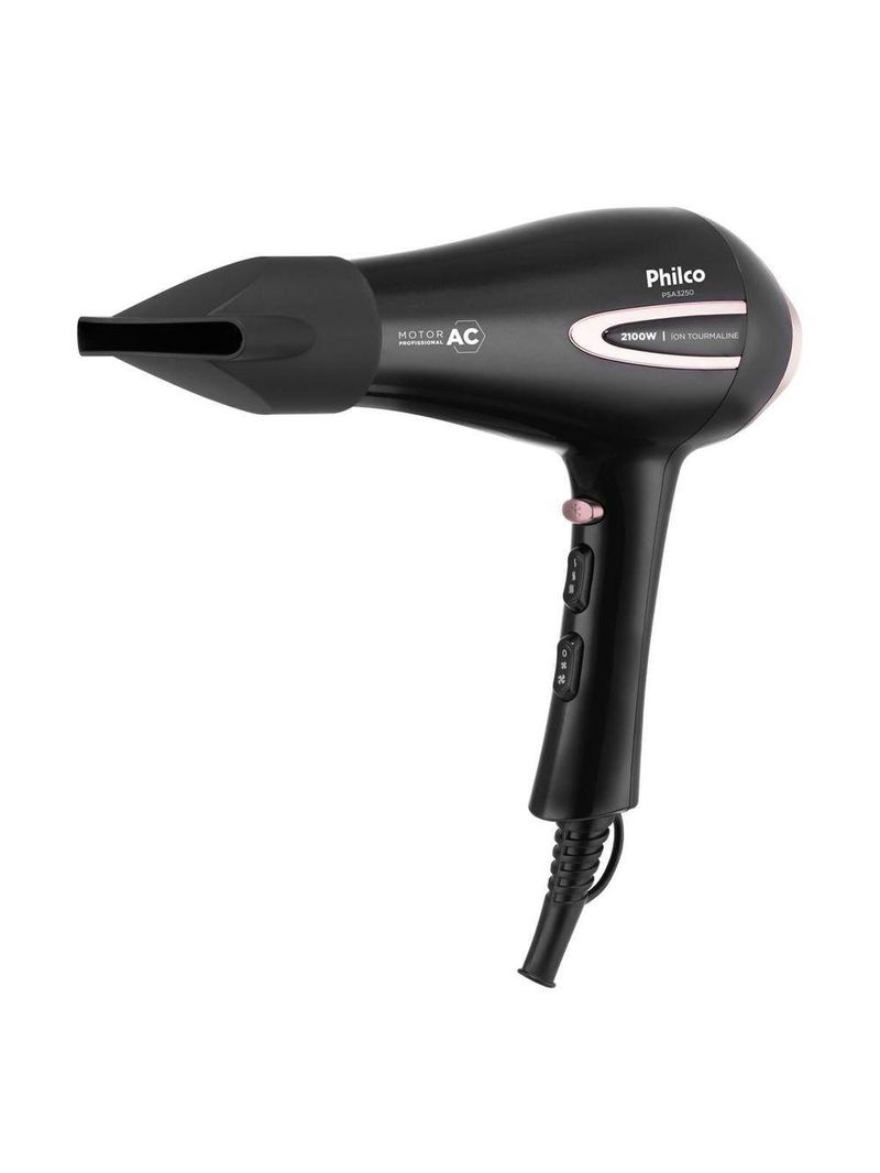 Secador de Cabelo Com íons Tourmaline 2100W Philco PSA3250 220V