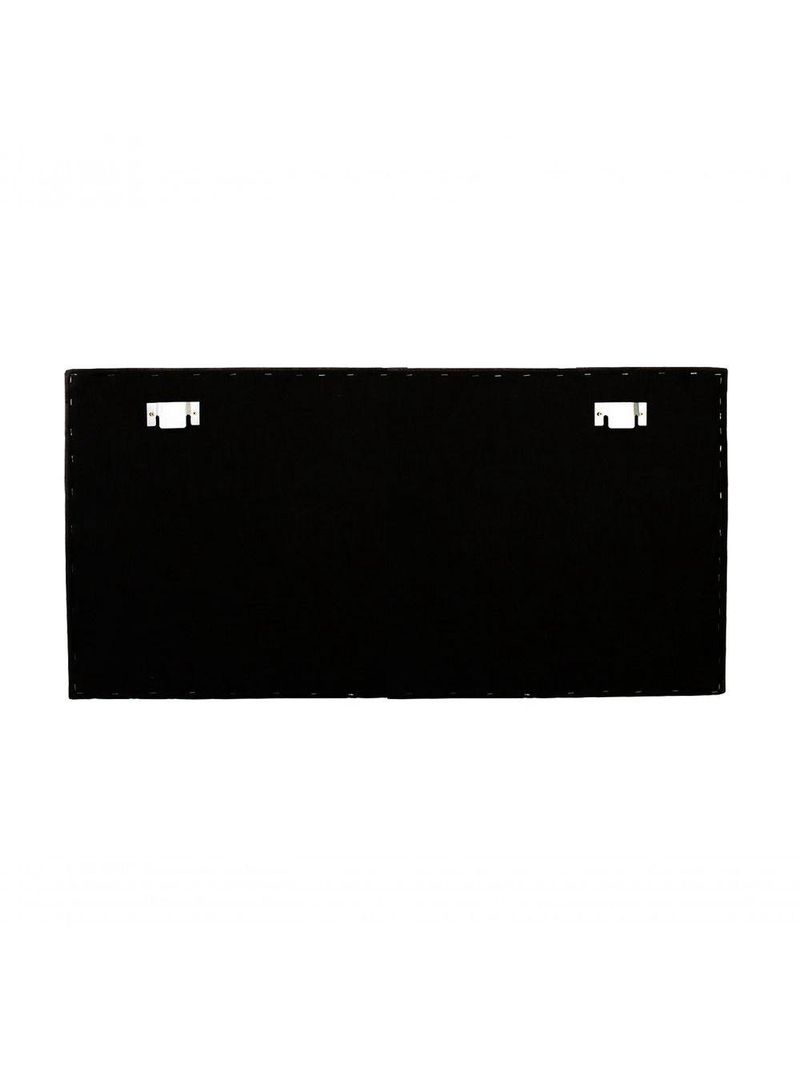 Cabeceira Casal Reta Luxo 140x60 Suede Off White - Tachas Prata