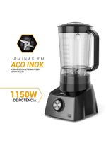 Liquidificador Philco PLQ1411P 4 velocidades 2,7L 1150W 110V