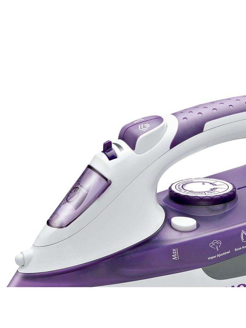 Ferro A Vapor Mondial F-40 Ferro A Vapor-220v-branco/lilás